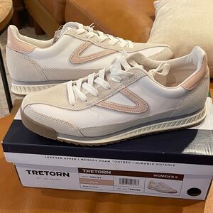 Tretorn Women's Hailey Sneakers - Pink and Cream